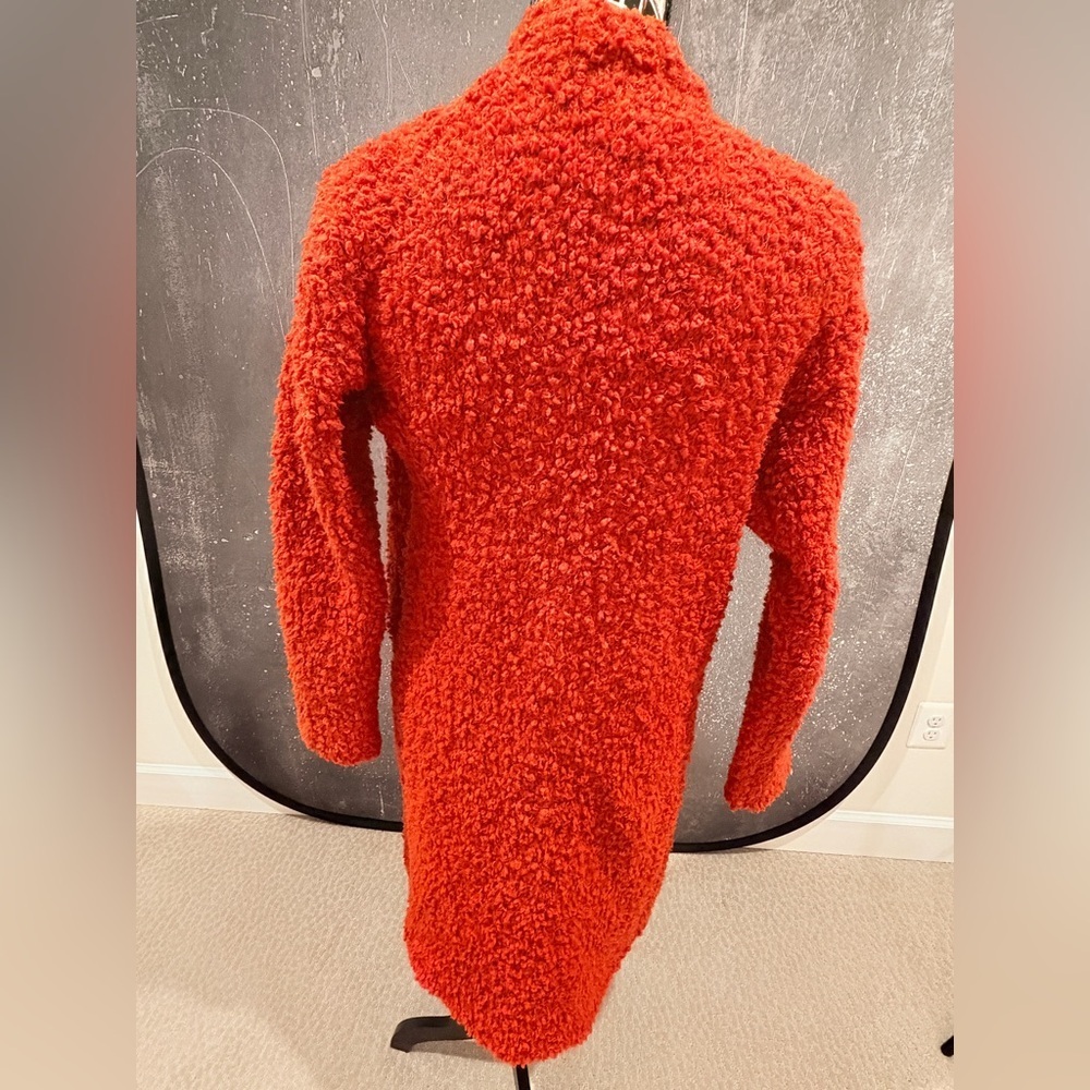 Hippie Rose Vibrant Rust Orange Cozy Cardigan - NWT - Picture 7 of 10